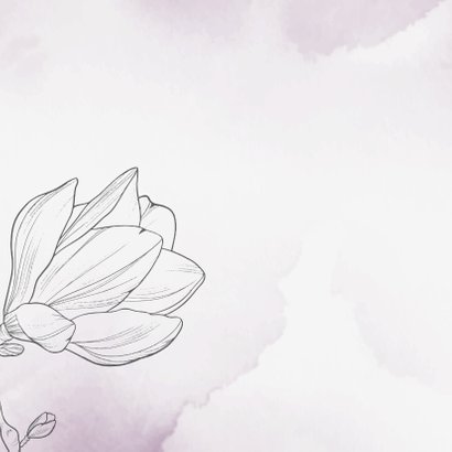 Condoleancekaart - Bloemen met watercolor 2