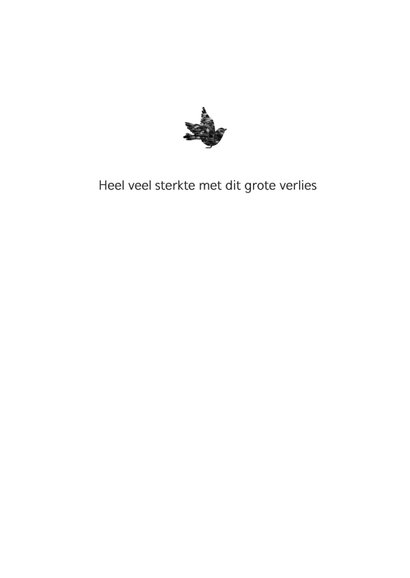 Condoleancekaart bloemen schets 3