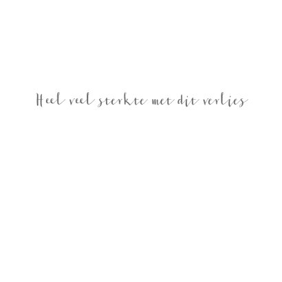 Condoleancekaart, gedroogde bloem verlieskaart 3