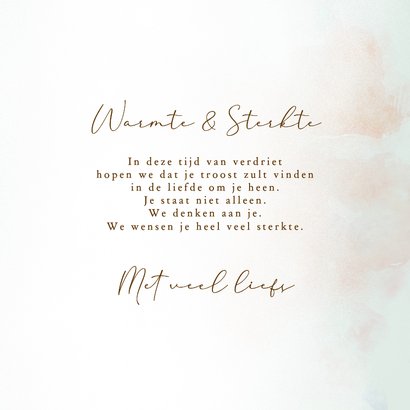 Condoleancekaart gerbera bloem sfeer pastel 3