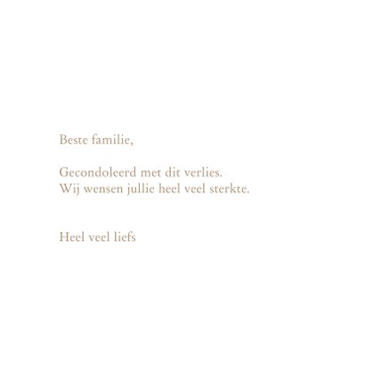Condoleancekaart herfstbos met oprechte deelneming 3