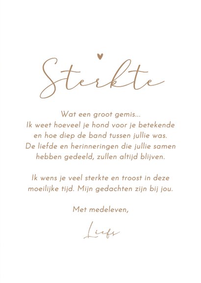 Condoleancekaart huisdier sterkte pootjes strand zand 3
