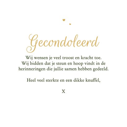 Condoleancekaart klassiek bloemen verf met oprecht medeleven 3
