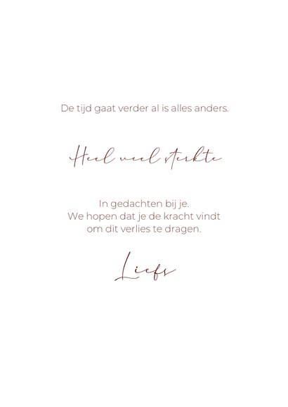 Condoleancekaart kleur in nevels 3
