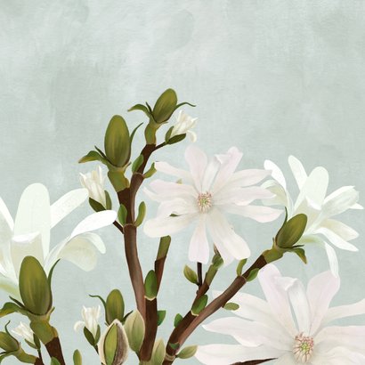 Condoleancekaart 'Magnolia' 2