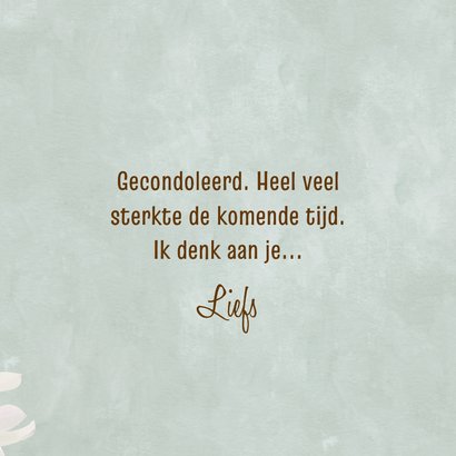 Condoleancekaart 'Magnolia' 3