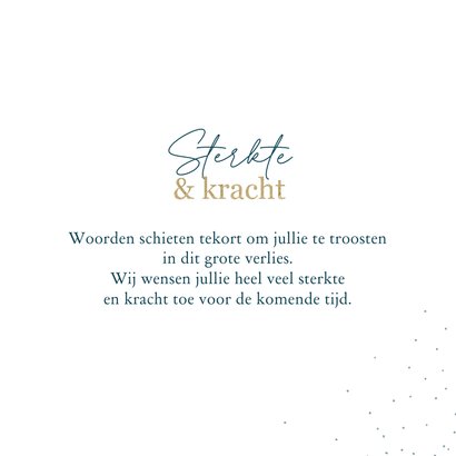 Condoleancekaart met bladstengel 3