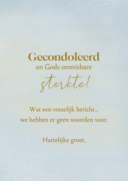 Condoleancekaart met Goede Herder en schapen 3