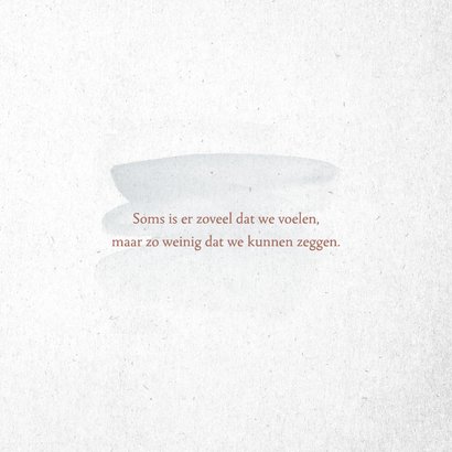 Condoleancekaart met mooie getekende bloemen 3