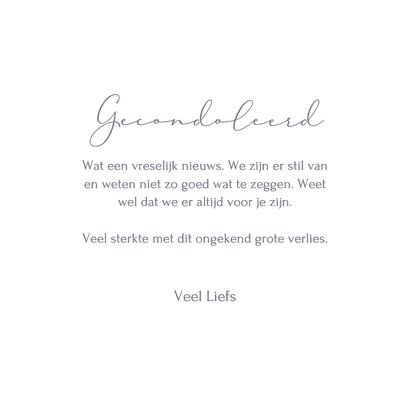 Condoleancekaart met strand zee en lucht 3