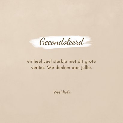 Condoleancekaart met wegvliegende vlinder 3