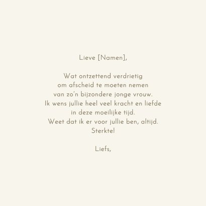 Condoleancekaart oranjetipje vlinder 3