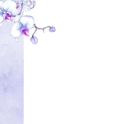 Condoleancekaart orchidee vlinder 2
