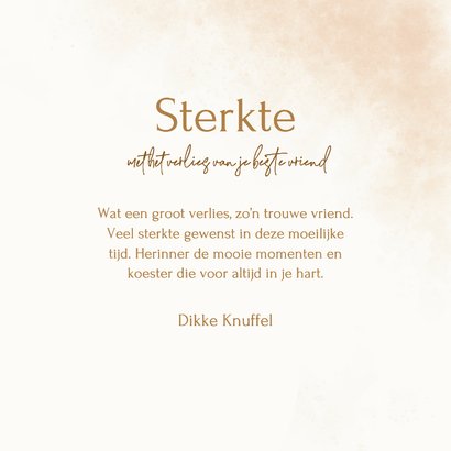 Condoleancekaart overlijden huisdier halsband 3