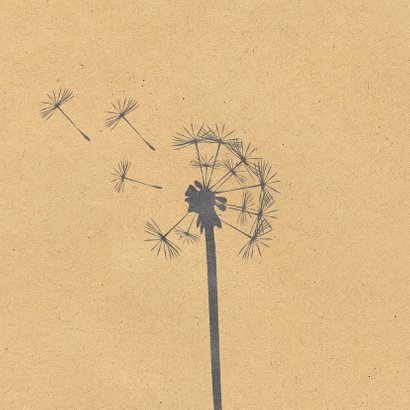 Condoleancekaart paardenbloem2 2