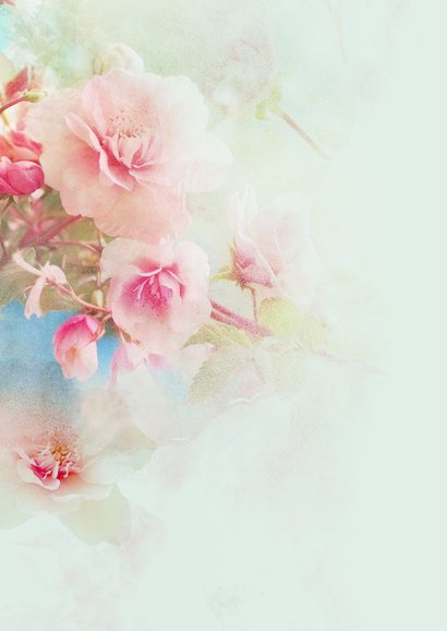 Condoleancekaart pastel lente bloesem 2