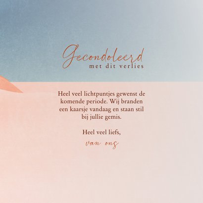 Condoleancekaart prachtige illustratie landschapje met kerk 3
