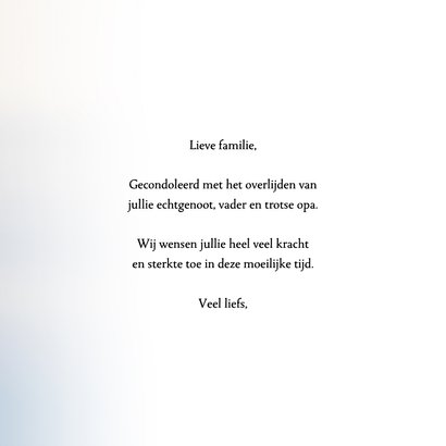 Condoleancekaart riethalmen met neutrale achtergrond 3