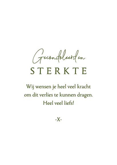 Condoleancekaart rode roos bloem sterkte stijlvol 3