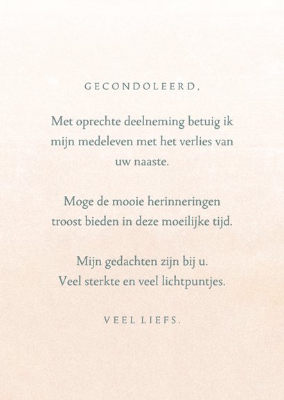 Condoleancekaart stijlvol artistiek aquarel herfstbloemen 3
