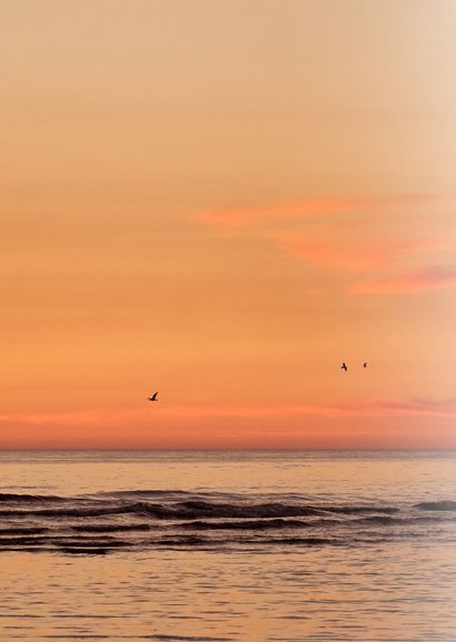 Condoleancekaart strand zonsondergang gecondoleerd 2