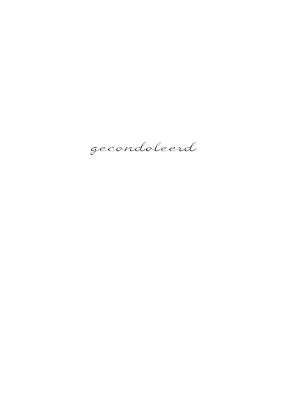 Condoleancekaart vogel op papier 3