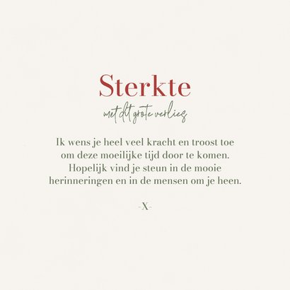 Condoleancekaart wilde bloemen vlinders hartjes 3