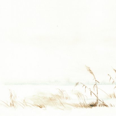 Condoleancekaart winterlandschap met molen 2