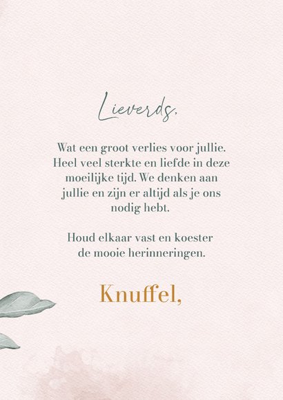 Condoleancekaart witte pioenroos 3