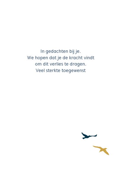 Condoleancekaart wolk vogel 3
