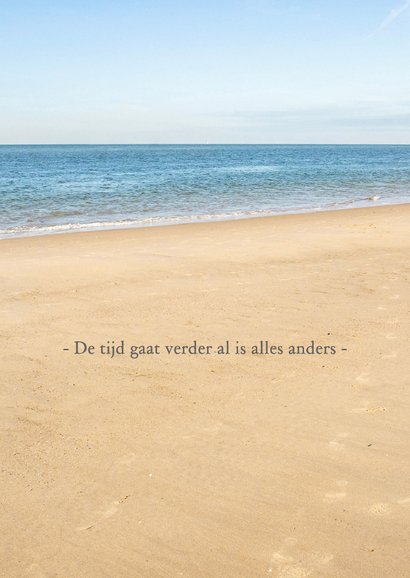 Condoleancekaart zee en strand 2