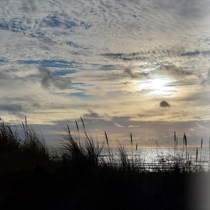 Condoleancekaart zonsondergang helmgras strand gecondoleerd 2