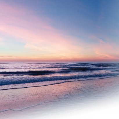 Condoleancekaart zonsondergang Noordzee gecondoleerd  2