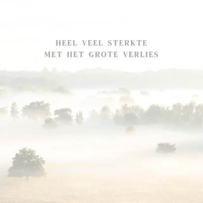 Condoleancekaart zonsopkomst op de hei 3