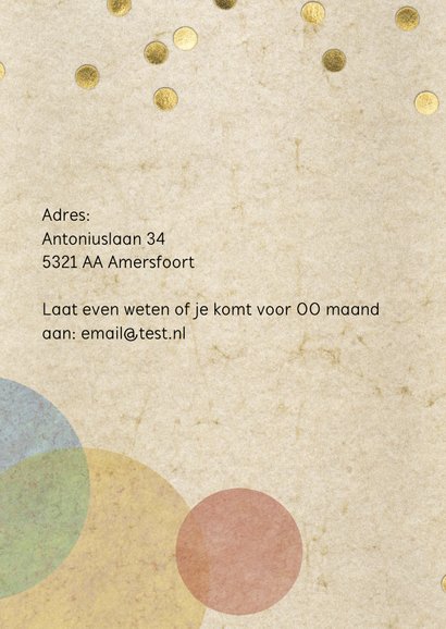 confetti uitnodiging feest 2