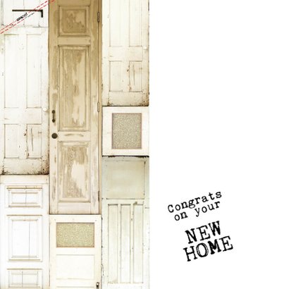 Congrats on your new home felicitatiekaart deuren sleutel 2