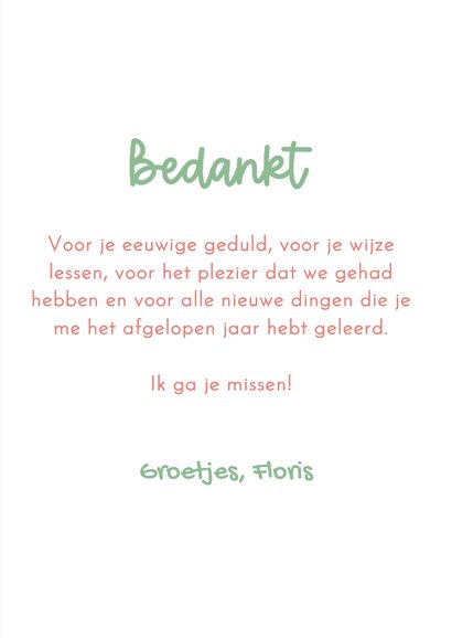 Coole bedankkaart met illustratie van vrolijke ijsjes 3