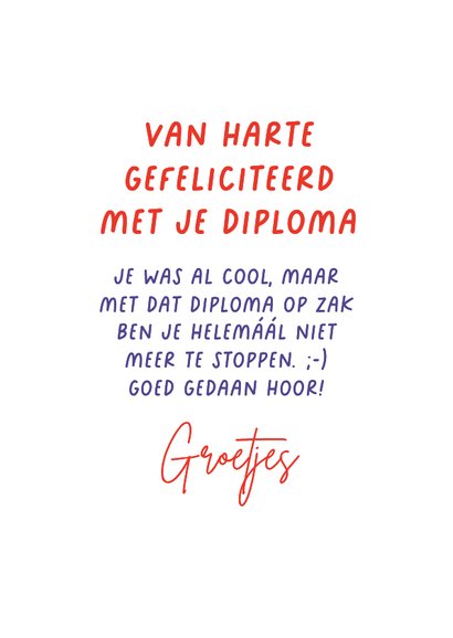 Coole geslaagdkaart met ventilator en vlaggetjes 3