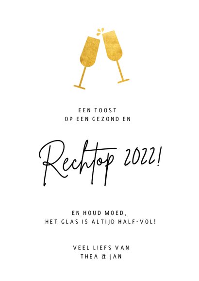 Corona nieuwjaarskaart met knipoog - de wereld op z'n kop 3