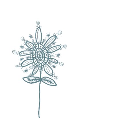 Dag mooie bloem blauw 2