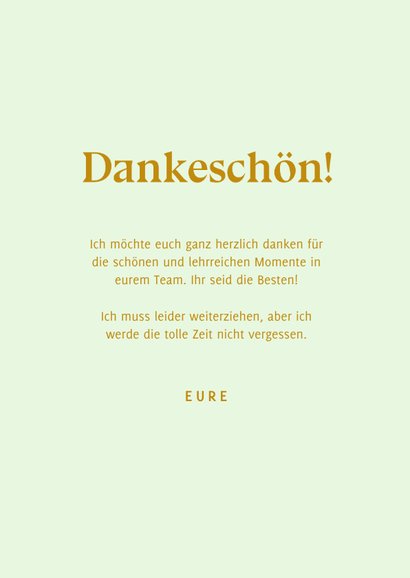 Dankeskarte 'Danke für die schöne Zeit' 3