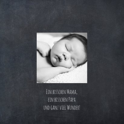 Danksagung Geburt Mädchen Kreide Scherenschnitt 2