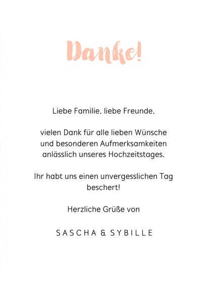 Danksagung Hochzeitsjubiläum Foto & Tupfen 3