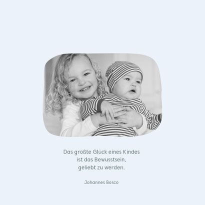 Danksagung zur Geburt Eulengeschwister Bruder Foto innen 2