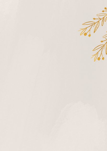 Danksagungskarte Goldene Hochzeit Foto & Zweige 2