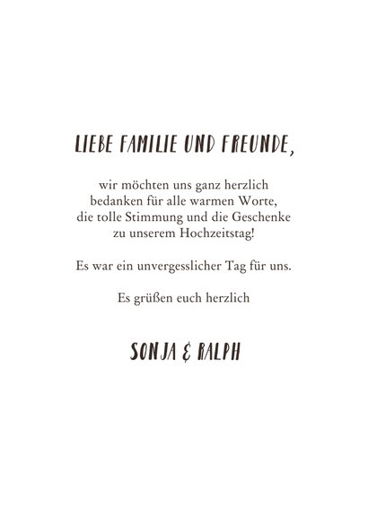 Danksagungskarte Hochzeitsjubiläum Fotos 3