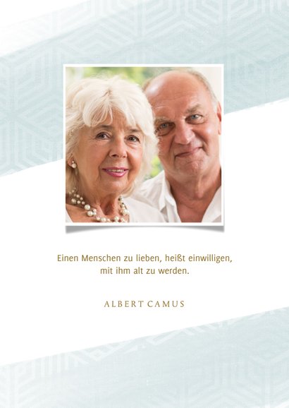 Danksagunskarte Goldene Hochzeit 2 Fotos 2