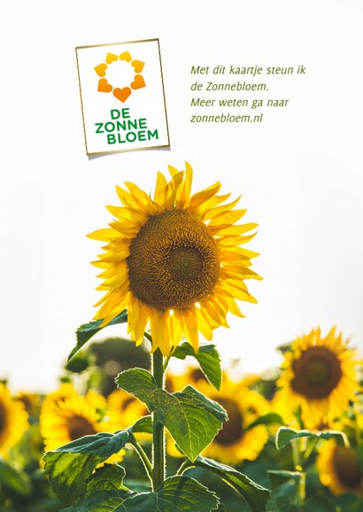 de Zonnebloem - Zonnige verjaardagskaart met zonnebloemen 2