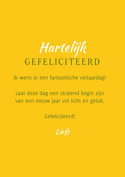 de Zonnebloem - Zonnige verjaardagskaart met zonnebloemen 3