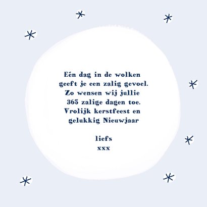 Delfts blauw kerstkaartje bij de open haard 3